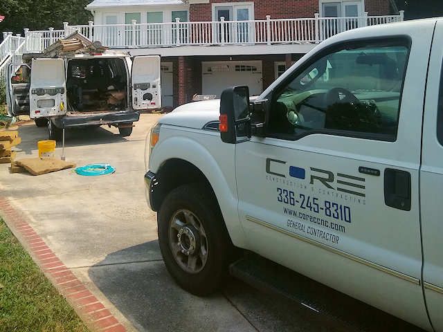 Core Construction Truck On-Site